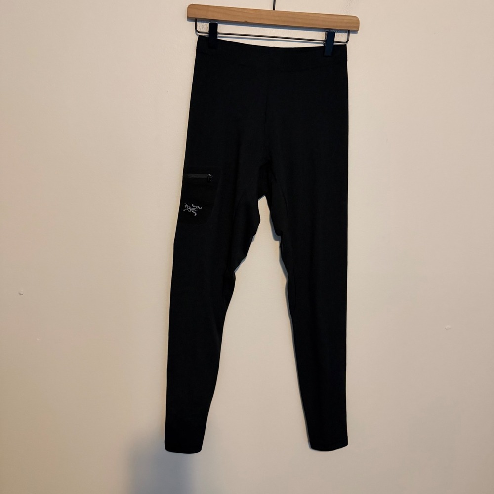 Arc'teryx Kyanite Women's Black Thermal Base Layer Leggings gorpcore outdoor